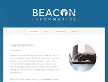 Tablet Screenshot of beaconinformatics.com